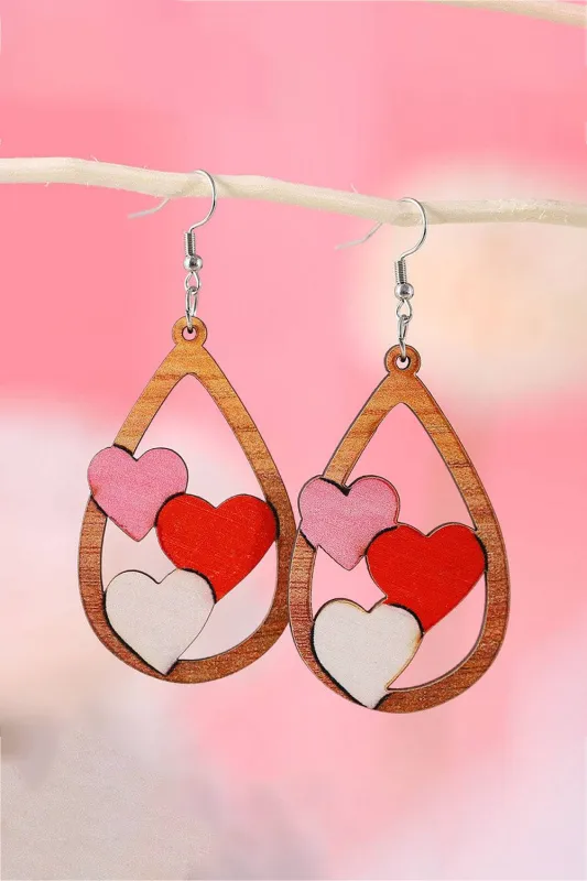 Threaded Pear Khalani insert Water Drop Earrings made by Threaded Pear