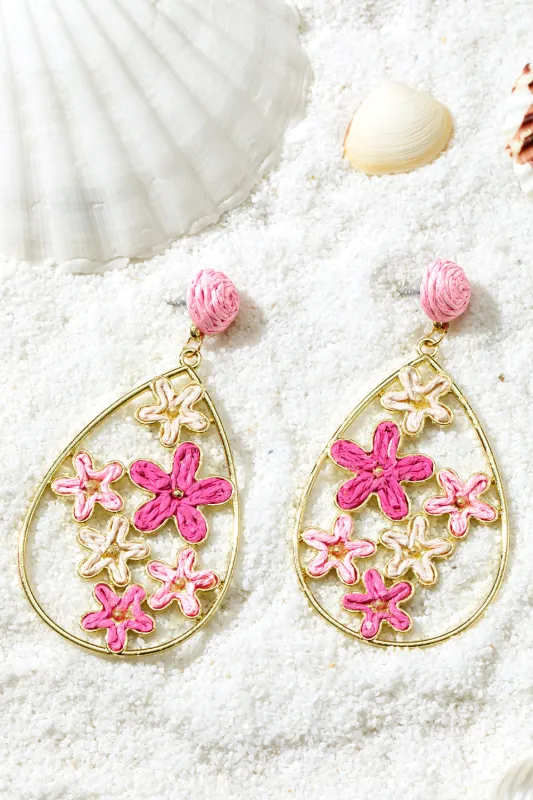 Threaded Pear Marley Plaited Plated Waterdrop Earrings made by Threaded Pear