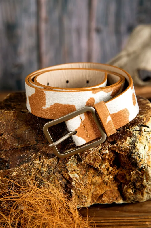 Threaded Pear Sage Hair Pu Leather Belt made by Threaded Pear