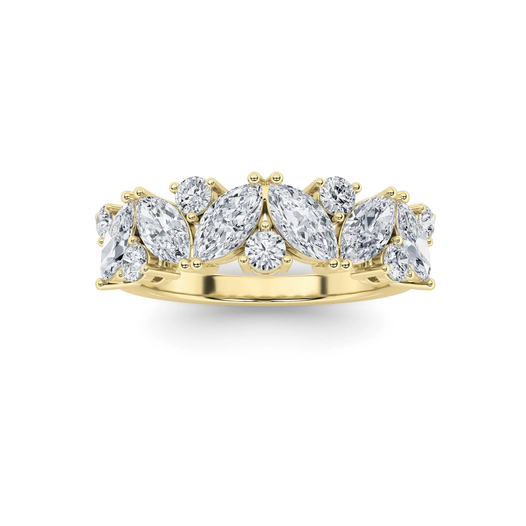 1.5Cttw Marquise Shaped Lab Grown Diamond (G/VS) Engagement Ring in 14K Gold sold by Zulily