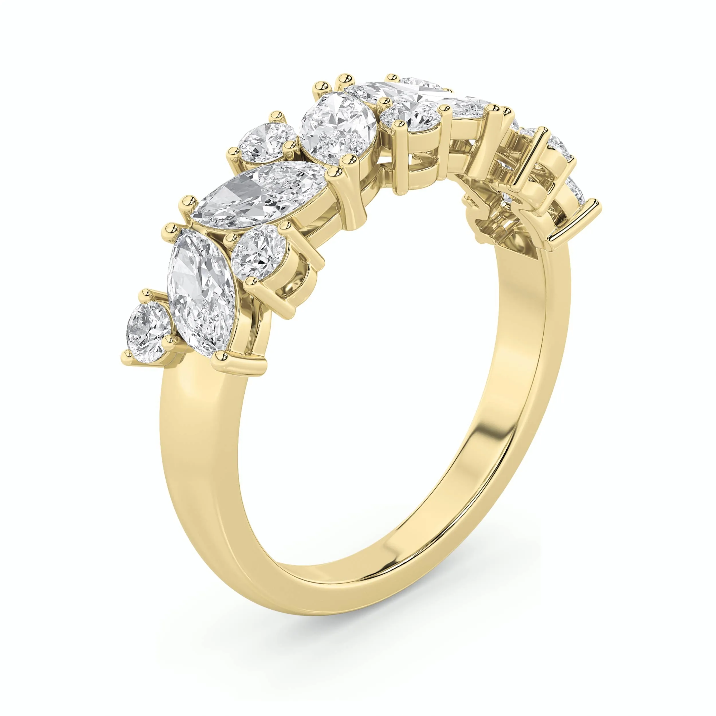 1.5Cttw Marquise Shaped Lab Grown Diamond (G/VS) Engagement Ring in 14K Gold sold by Zulily product image thumbnail 3