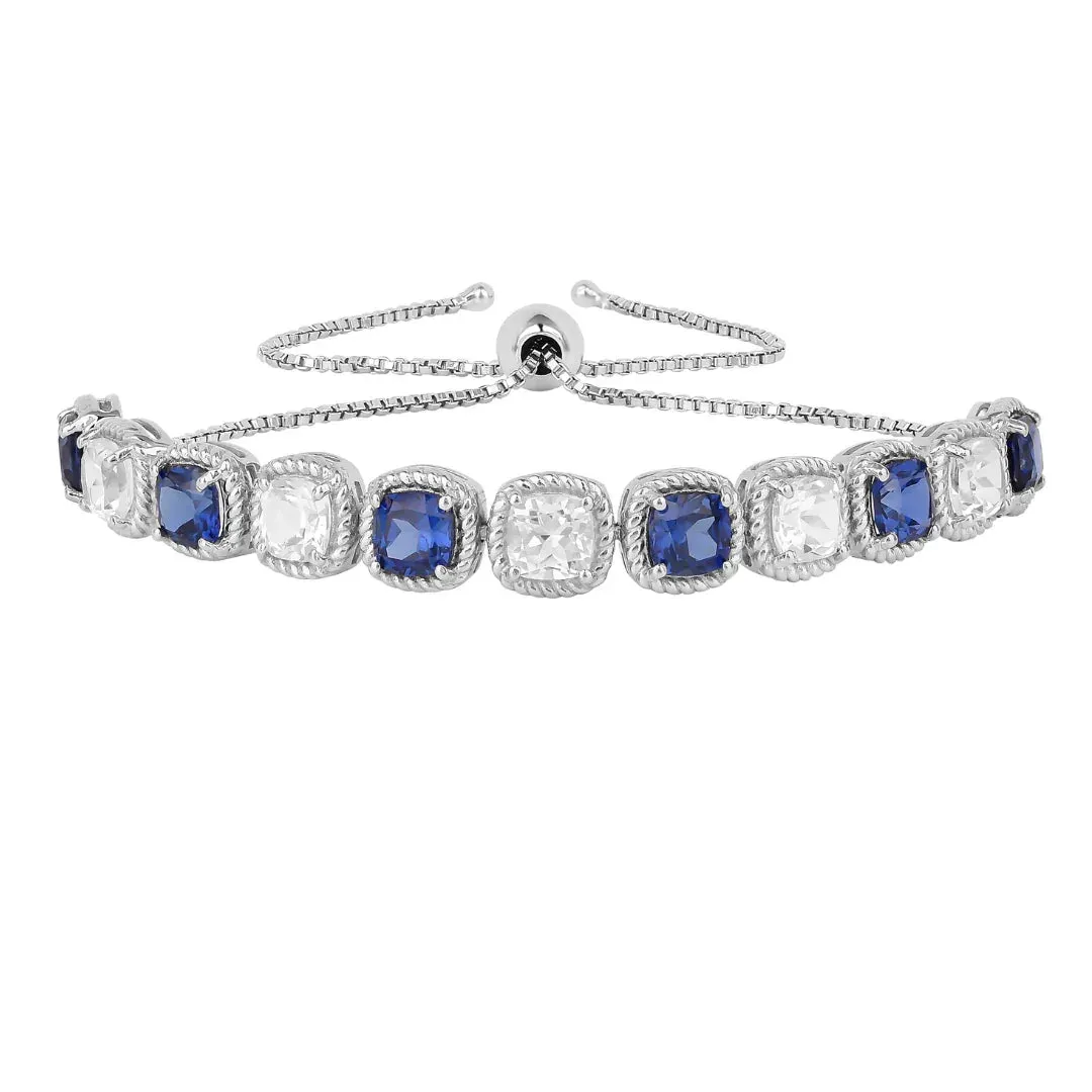 Created Blue Sapphire Tennis Bracelet sold by Zulily product image thumbnail 5
