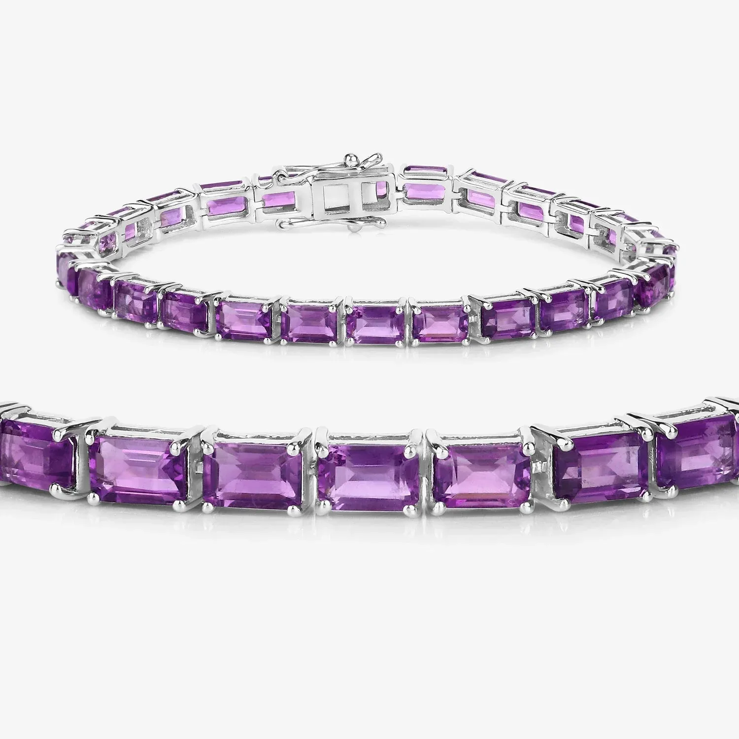 Genuine Purple Amethyst Tennis Bracelet sold by Zulily product image thumbnail 3