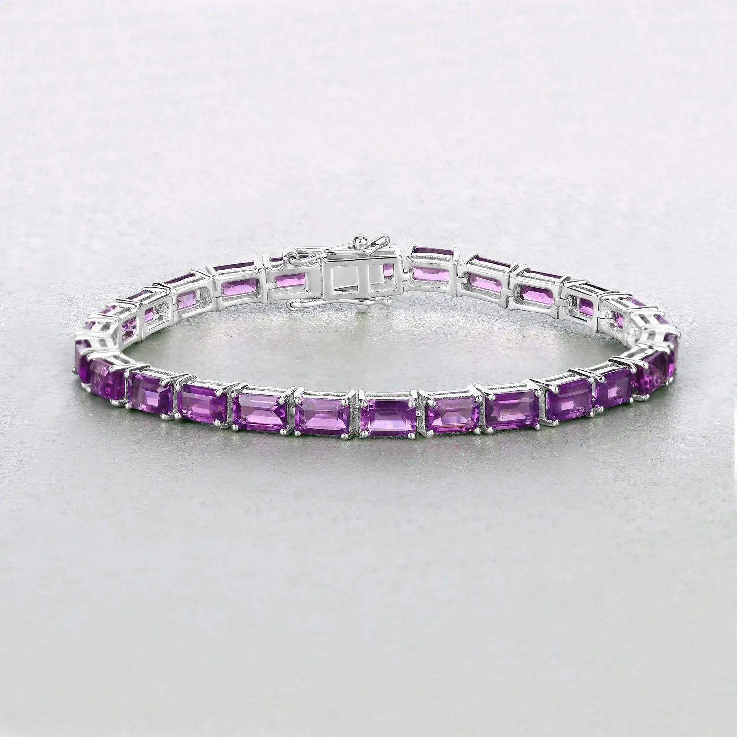 Genuine Purple Amethyst Tennis Bracelet sold by Zulily product image thumbnail 4