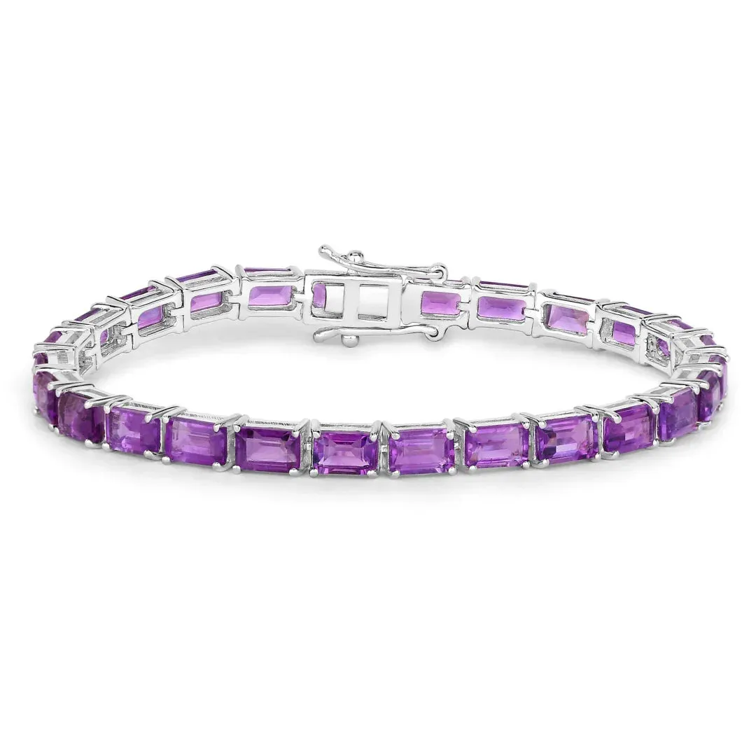Genuine Purple Amethyst Tennis Bracelet sold by Zulily