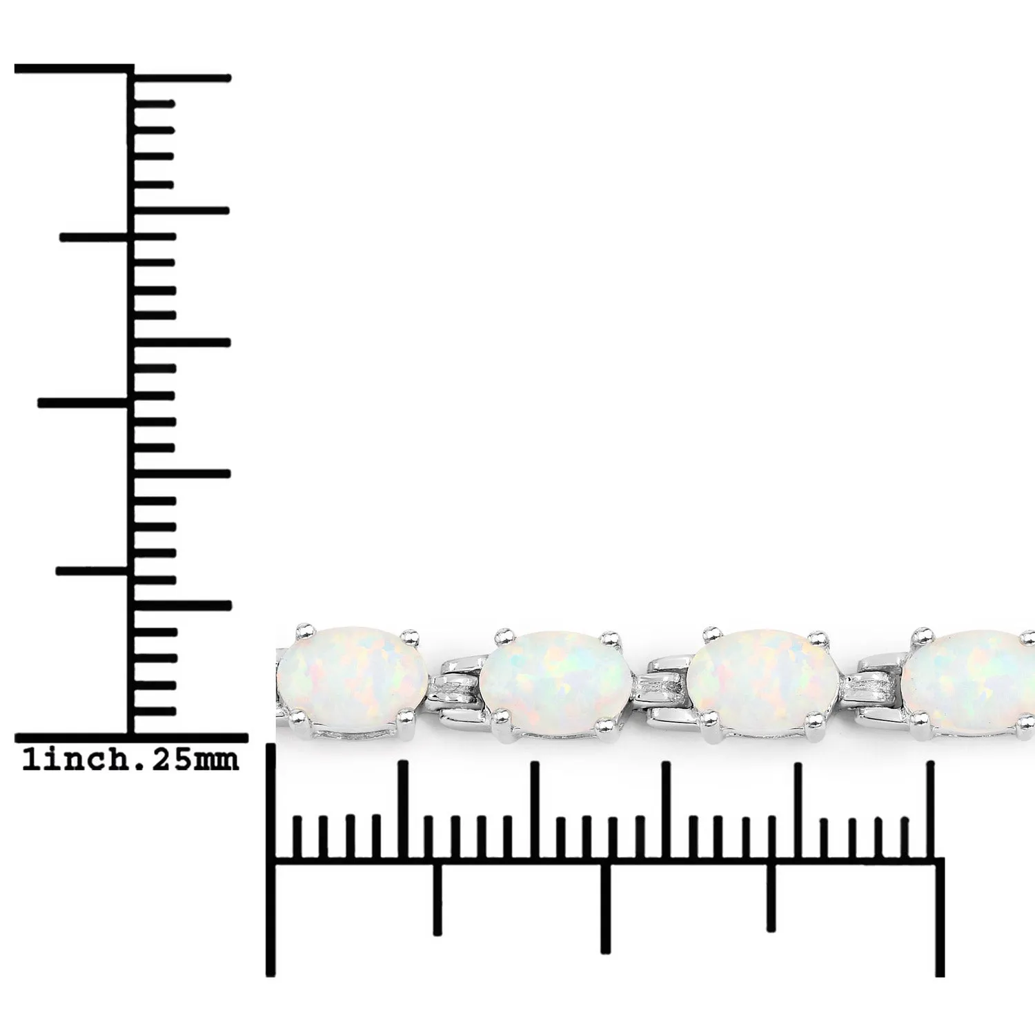 Genuine Opal Tennis Bracelet sold by Zulily product image thumbnail 4