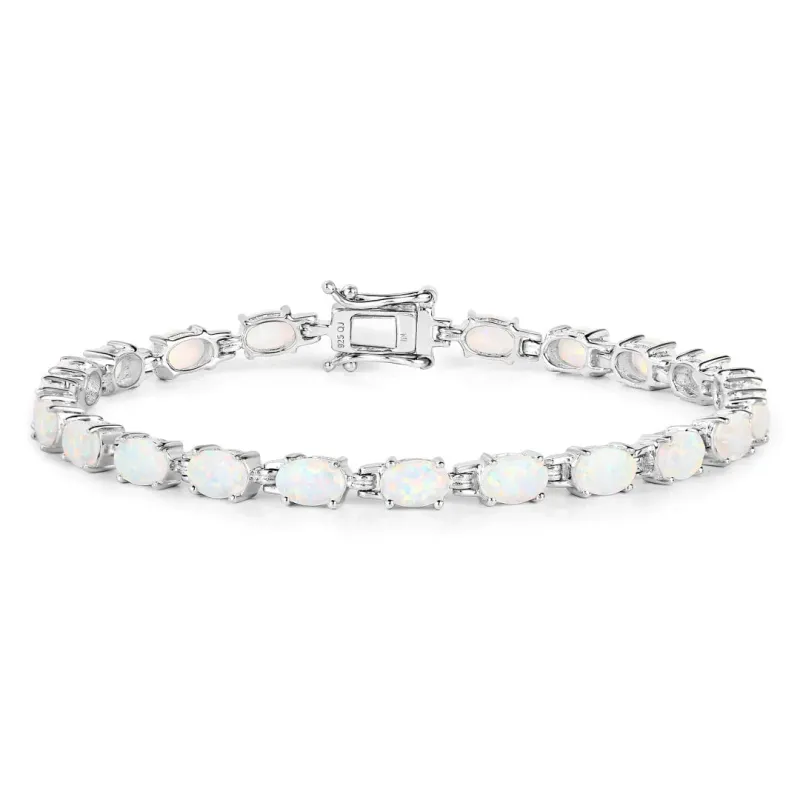 Genuine Opal Tennis Bracelet made by Zulily