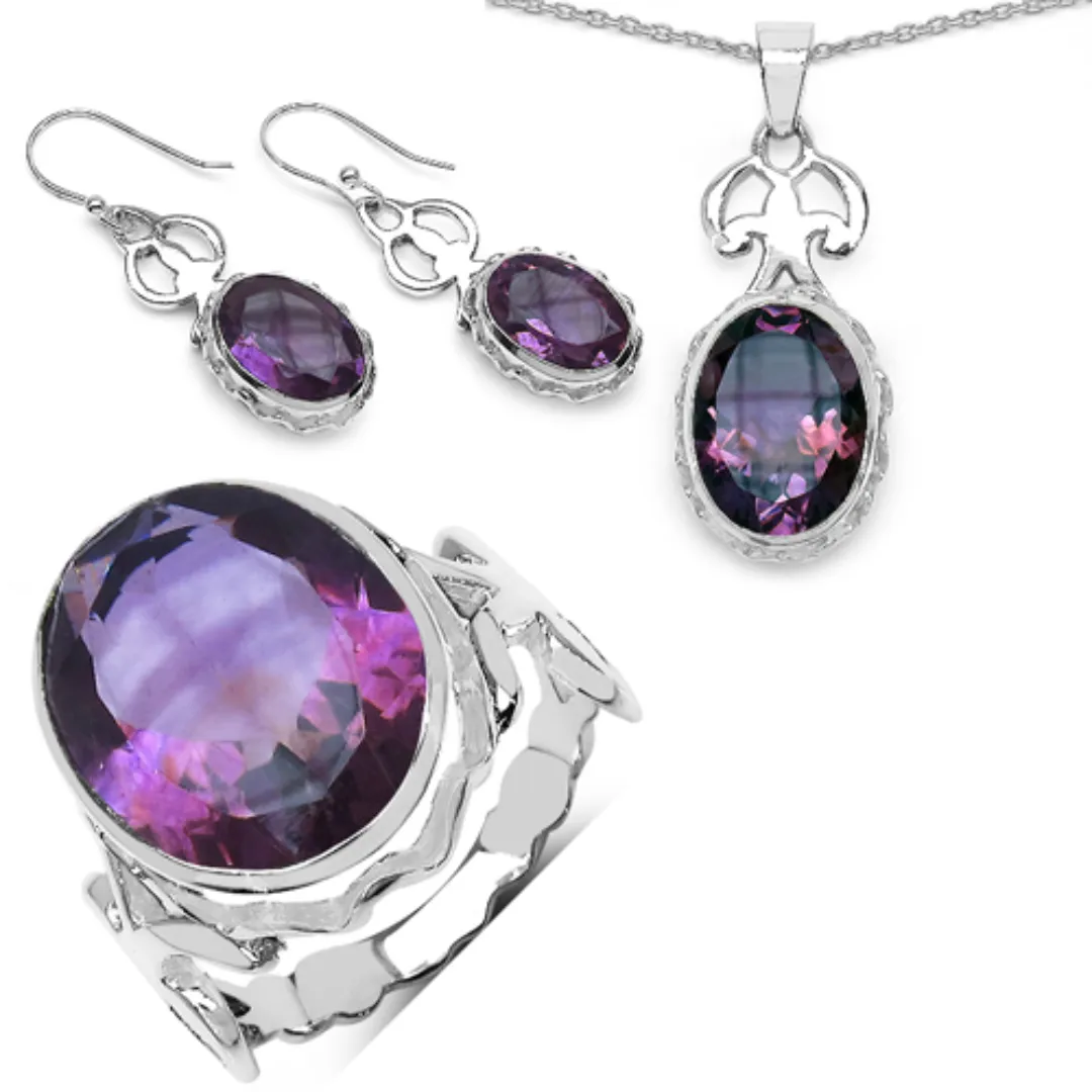 Sterling Silver Amethyst Jewelry Sets sold by Zulily