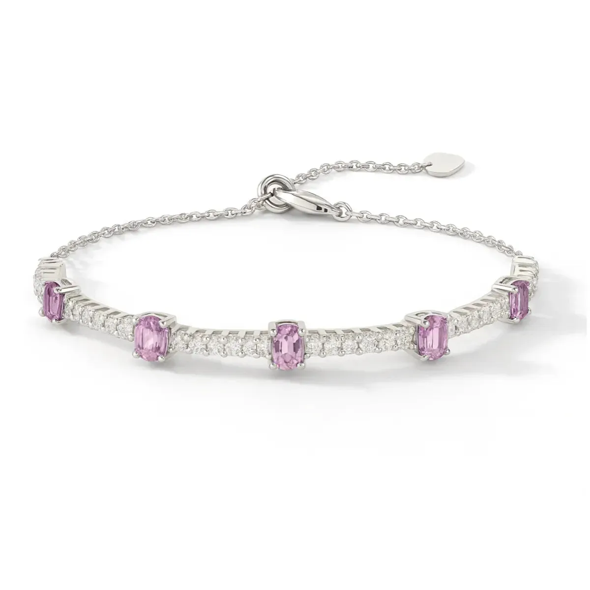 Pink Sapphire Adjustable Bracelet sold by Zulily