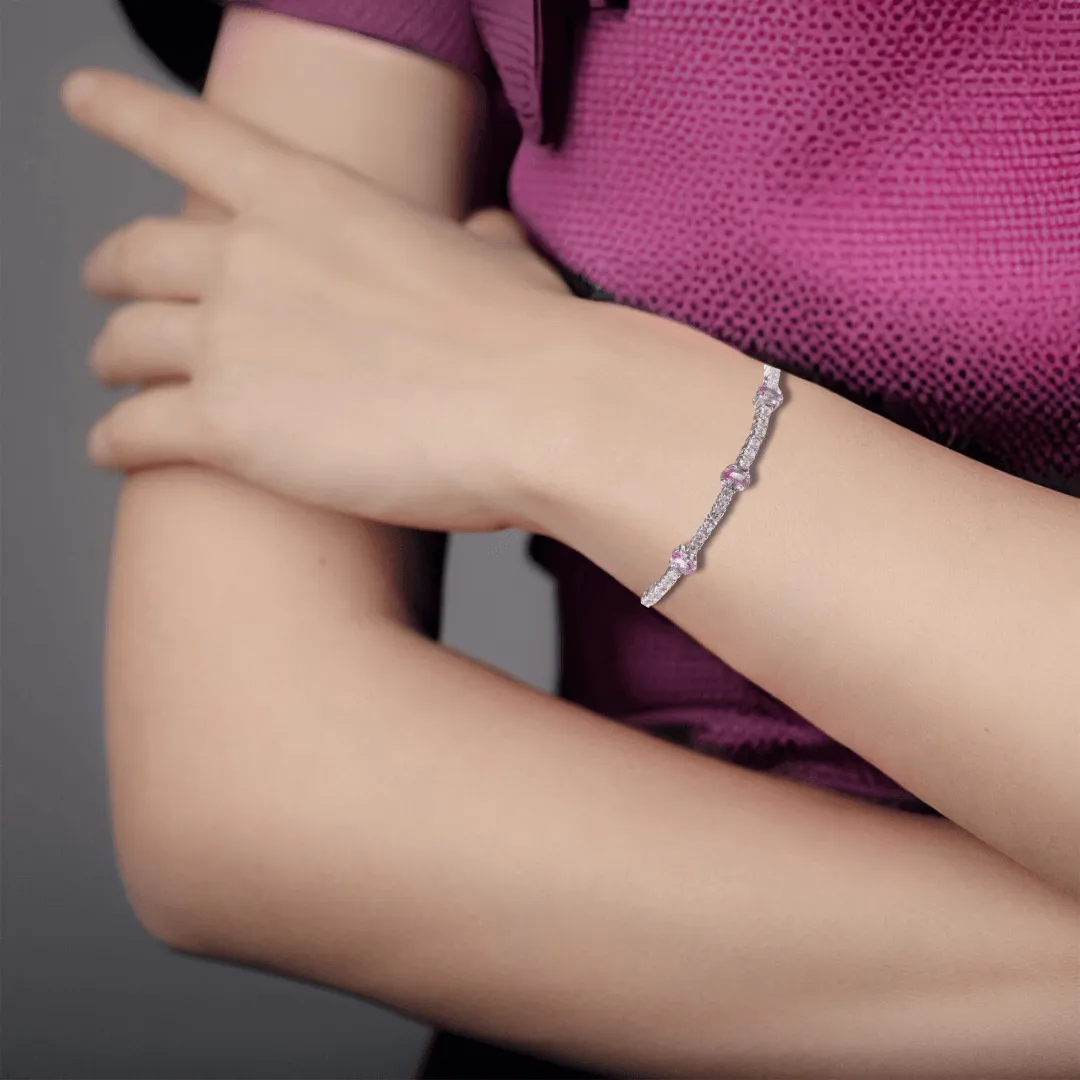 Pink Sapphire Adjustable Bracelet sold by Zulily product image thumbnail 5