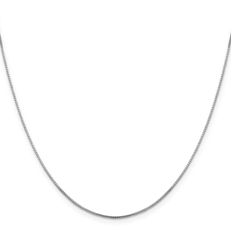 1 mm Octagonal 14K White Gold Box Chain 16 inch made by Zulily