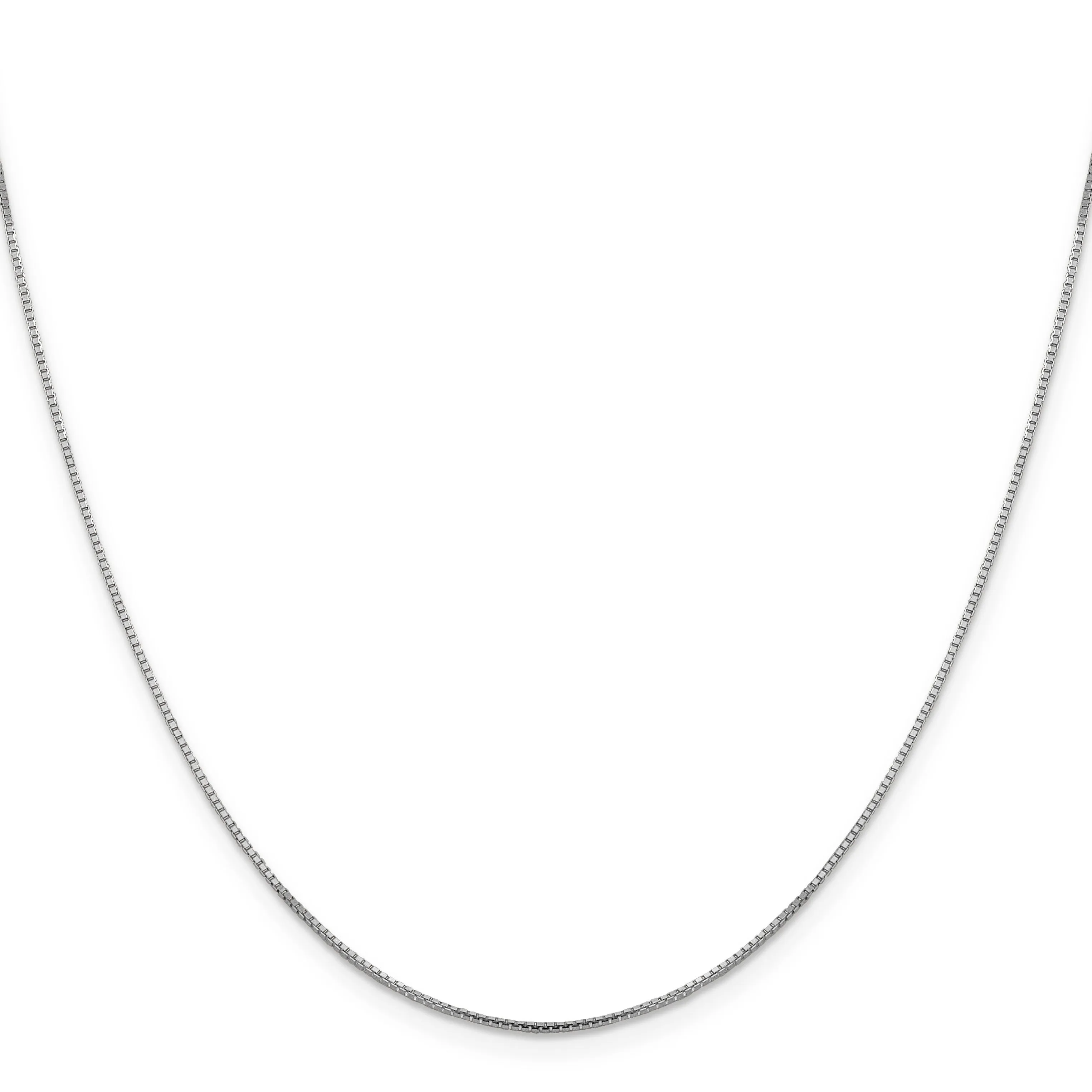 1 mm Octagonal 14K White Gold Box Chain 16 inch sold by Zulily