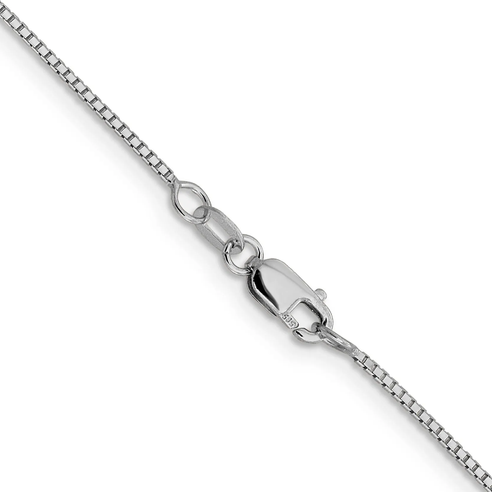 1 mm Octagonal 14K White Gold Box Chain 16 inch sold by Zulily product image thumbnail 3
