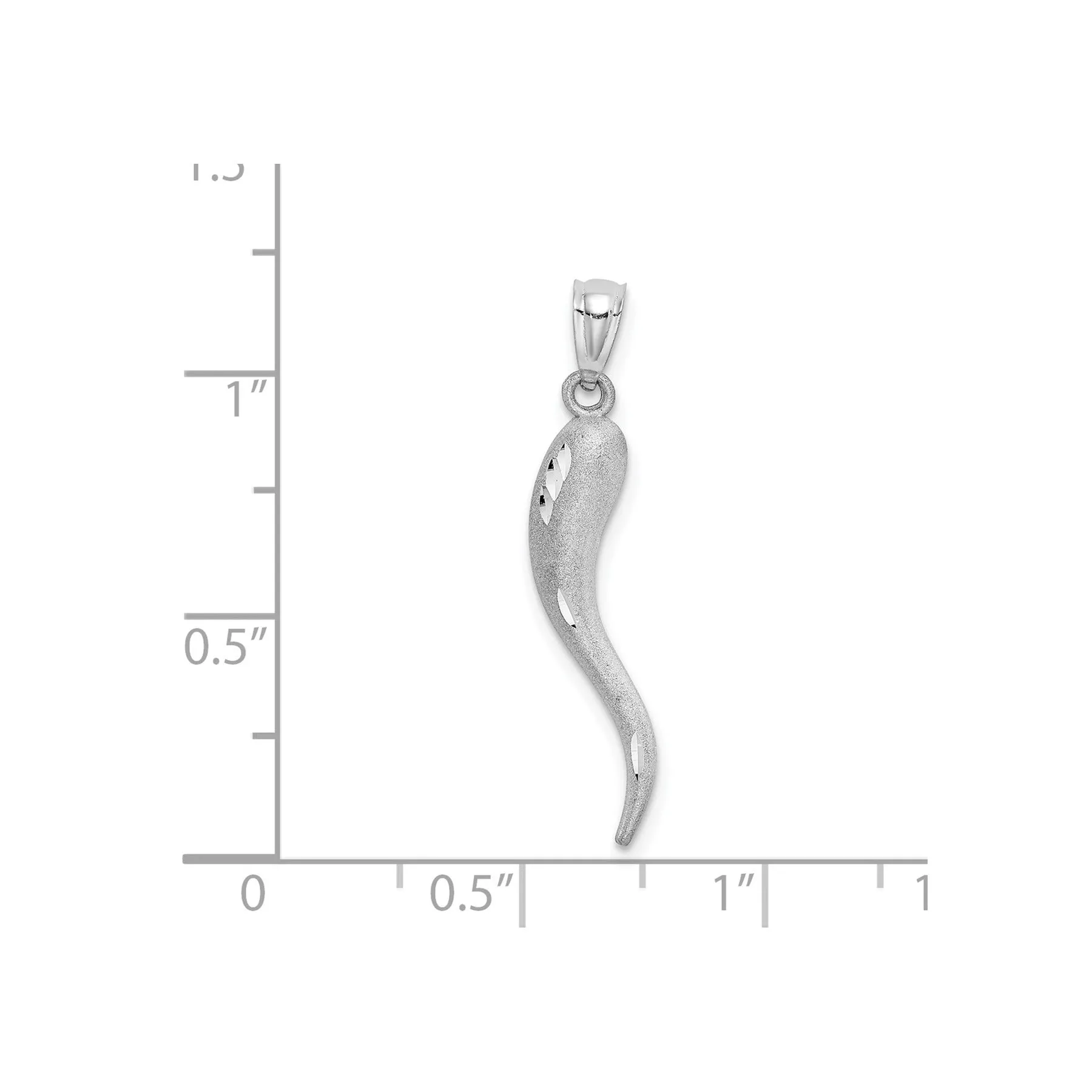 14k Gold Italian Horn Pendant sold by Zulily product image thumbnail 4