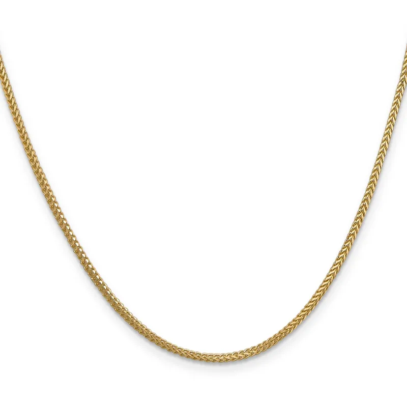 14K Yellow Gold 1.25 mm Franco Chain made by Zulily