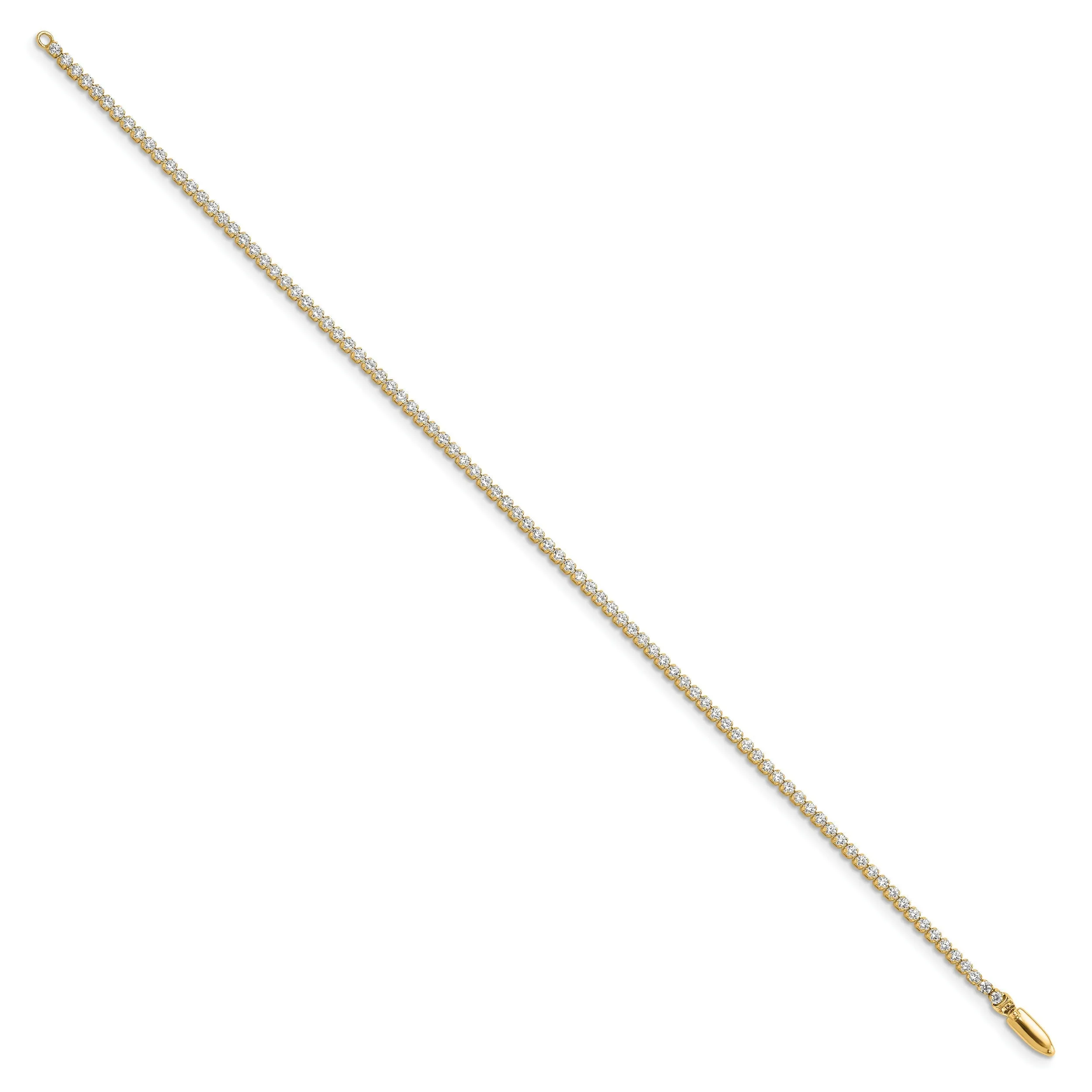 Lab Grown Diamond Tennis Bracelets 14k Gold sold by Zulily product image thumbnail 3