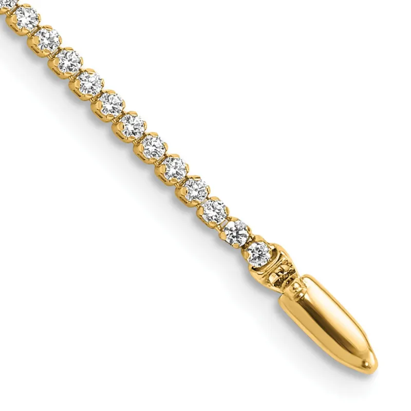 Lab Grown Diamond Tennis Bracelets 14k Gold made by Zulily