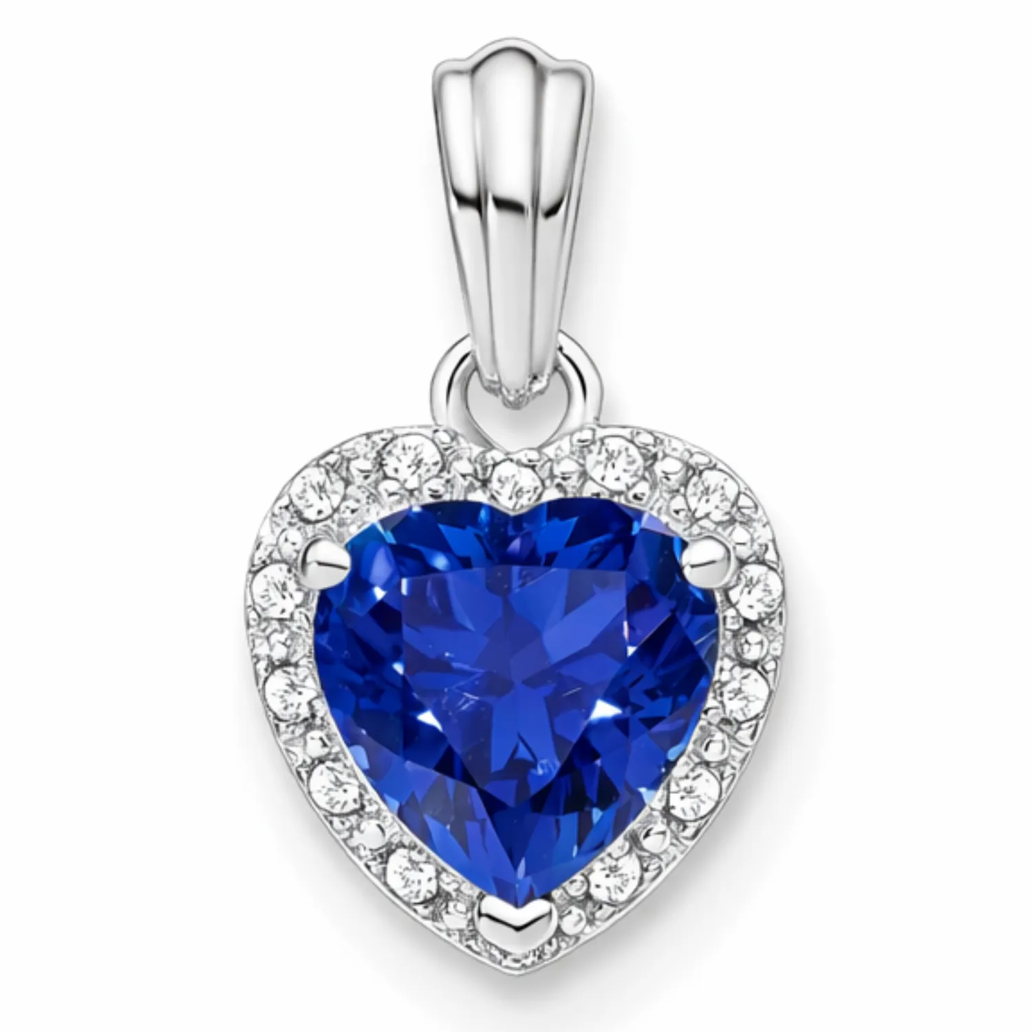 Heart Gemstone and Diamond Halo Pendant sold by Zulily product image thumbnail 3