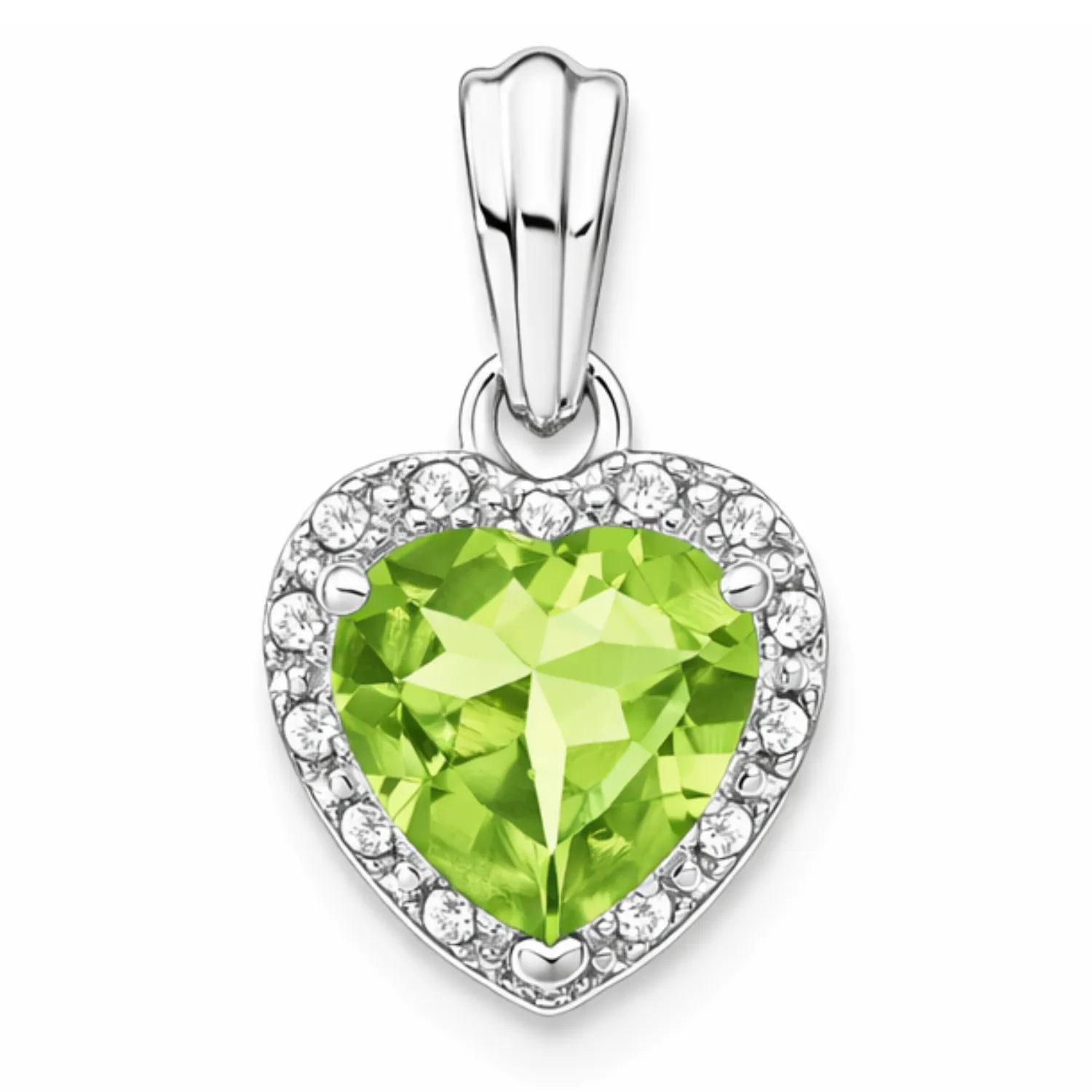 Heart Gemstone and Diamond Halo Pendant sold by Zulily product image thumbnail 4