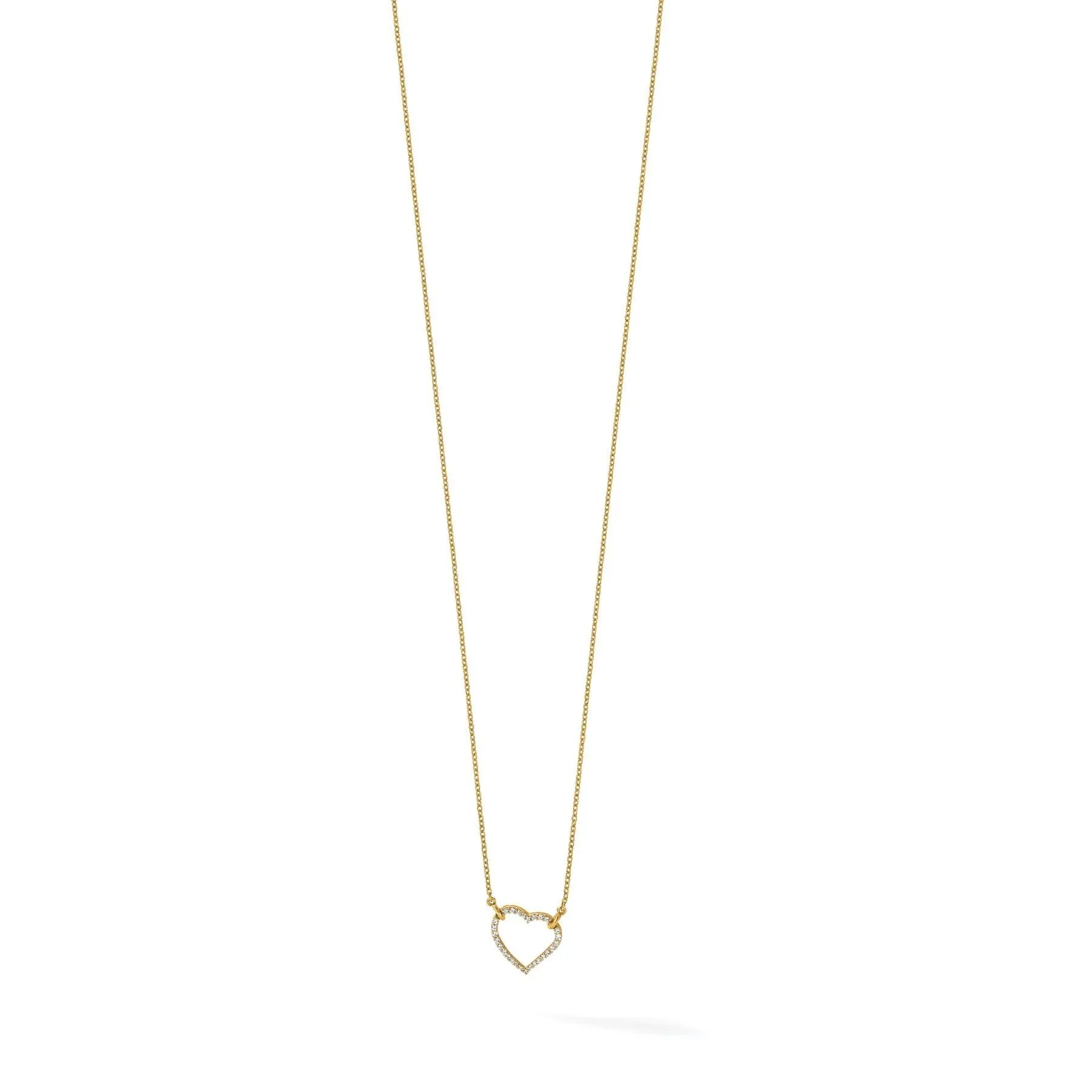 Lab Grown Diamond Open Heart Necklace 1/5 ctw sold by Zulily product image thumbnail 5
