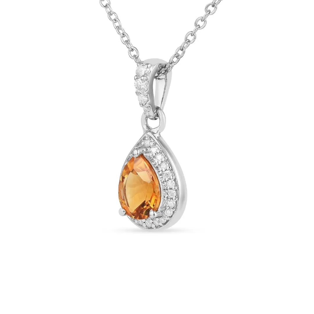Natural Pear Shaped Citrine Necklace and Earrings Jewelry Sets sold by Zulily product image thumbnail 4