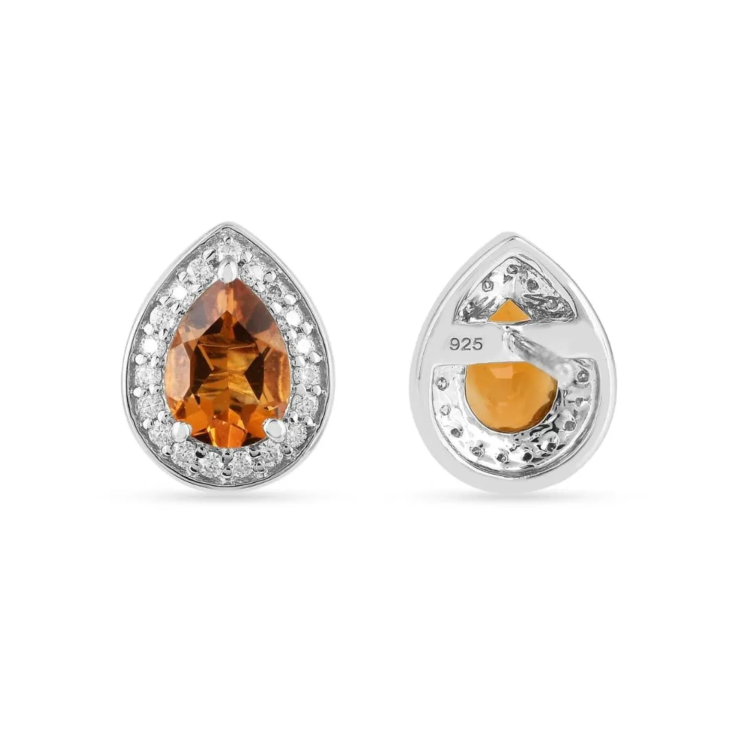 Natural Pear Shaped Citrine Necklace and Earrings Jewelry Sets sold by Zulily product image thumbnail 5