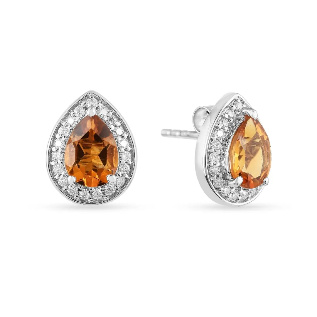 Natural Pear Shaped Citrine Necklace and Earrings Jewelry Sets sold by Zulily product image thumbnail 3