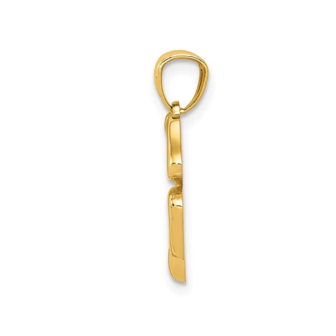 10K Yellow Gold Four Leaf Clover Charm Luck Pendant sold by Zulily product image thumbnail 3