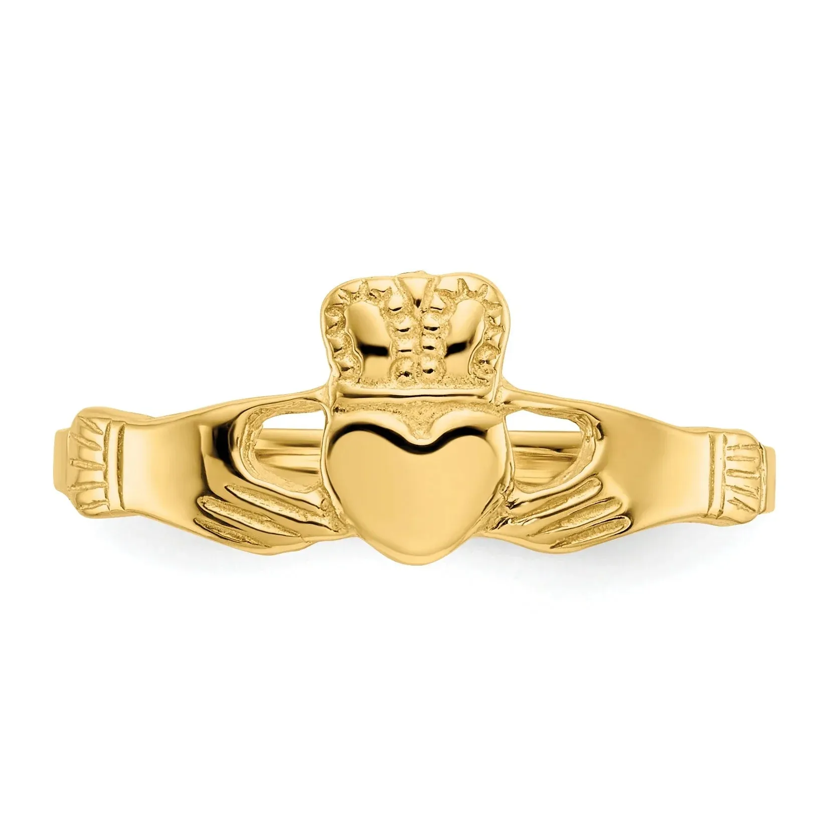 14k Gold Ladies Claddagh Ring sold by Zulily product image thumbnail 5