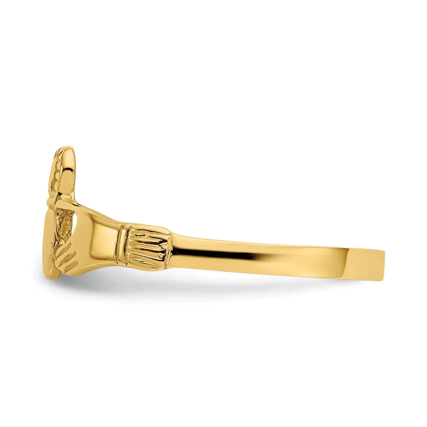 14k Gold Ladies Claddagh Ring sold by Zulily product image thumbnail 4