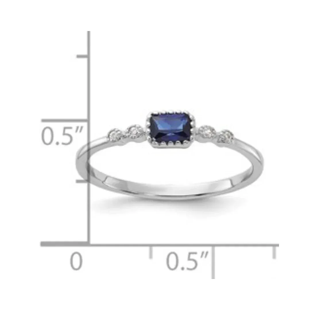 Blue Spinel and White Sapphire Ring sold by Zulily product image thumbnail 4
