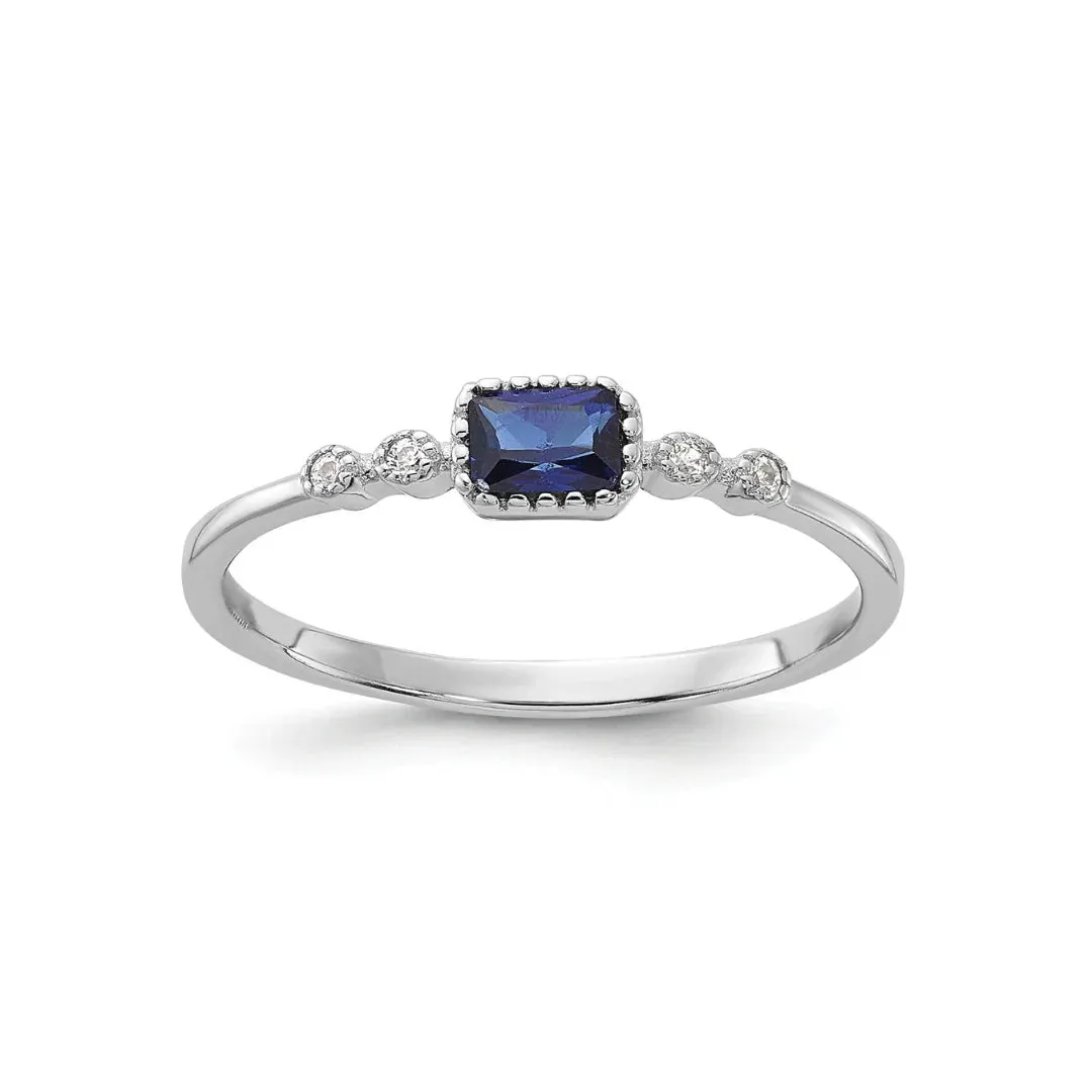 Blue Spinel and White Sapphire Ring sold by Zulily
