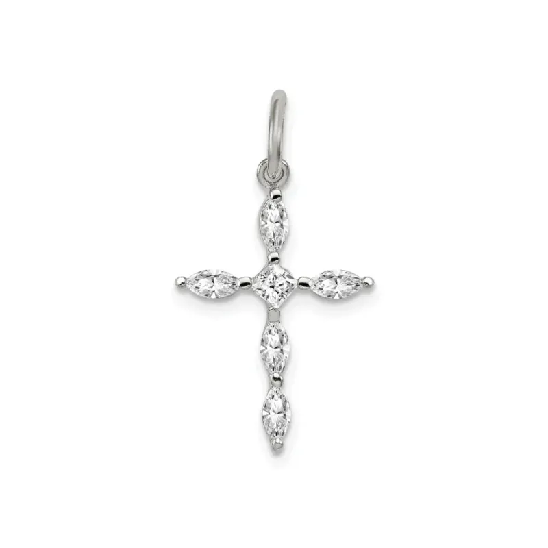 Cubic Zirconia Charm Cross Pendant made by Zulily