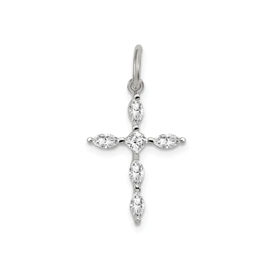 Cubic Zirconia Charm Cross Pendant sold by Zulily