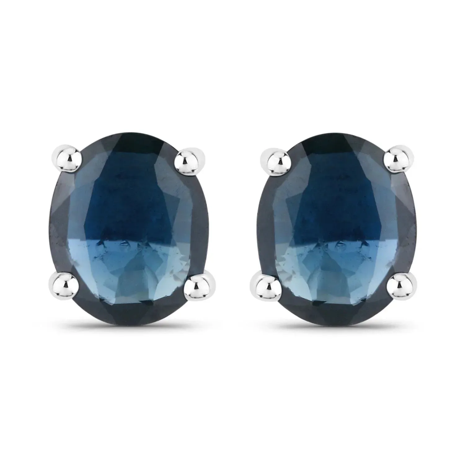 0.60 Ct Oval Blue Sapphire Prong 10K Gold Stud Earrings sold by Zulily