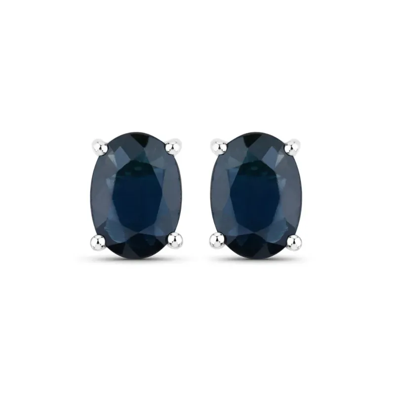 Fine Color Jewels 1.90 Ct Oval Blue Sapphire 10K Gold September Birthstone Stud Earrings made by Zulily