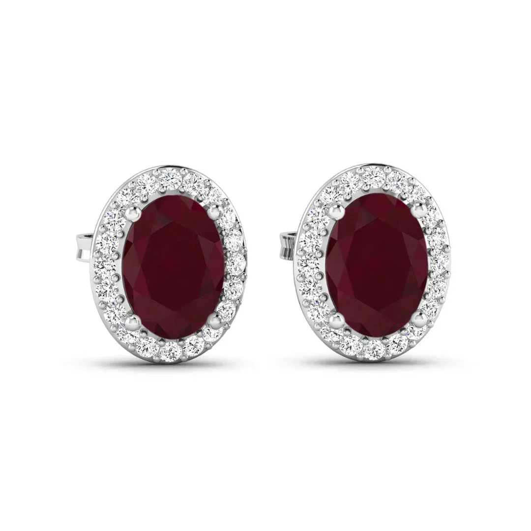 Genuine Diamond and Ruby Studs sold by Zulily product image thumbnail 2