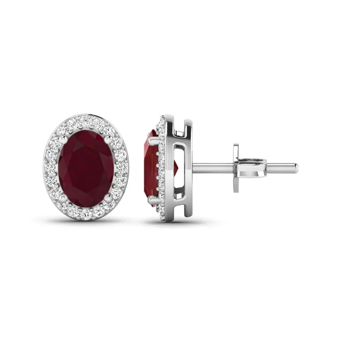 Genuine Diamond and Ruby Studs sold by Zulily product image thumbnail 3