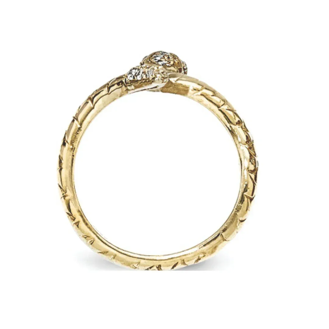 Cubic Zirconia Sterling Silver Snake Ring sold by Zulily product image thumbnail 2