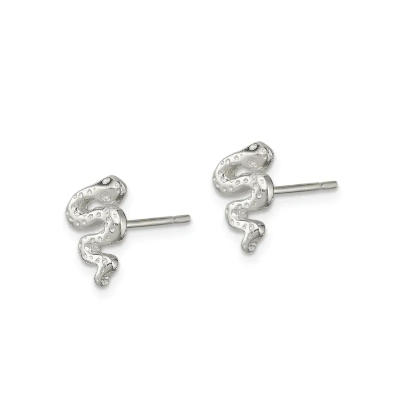 Silver Snake Earrings made by Zulily