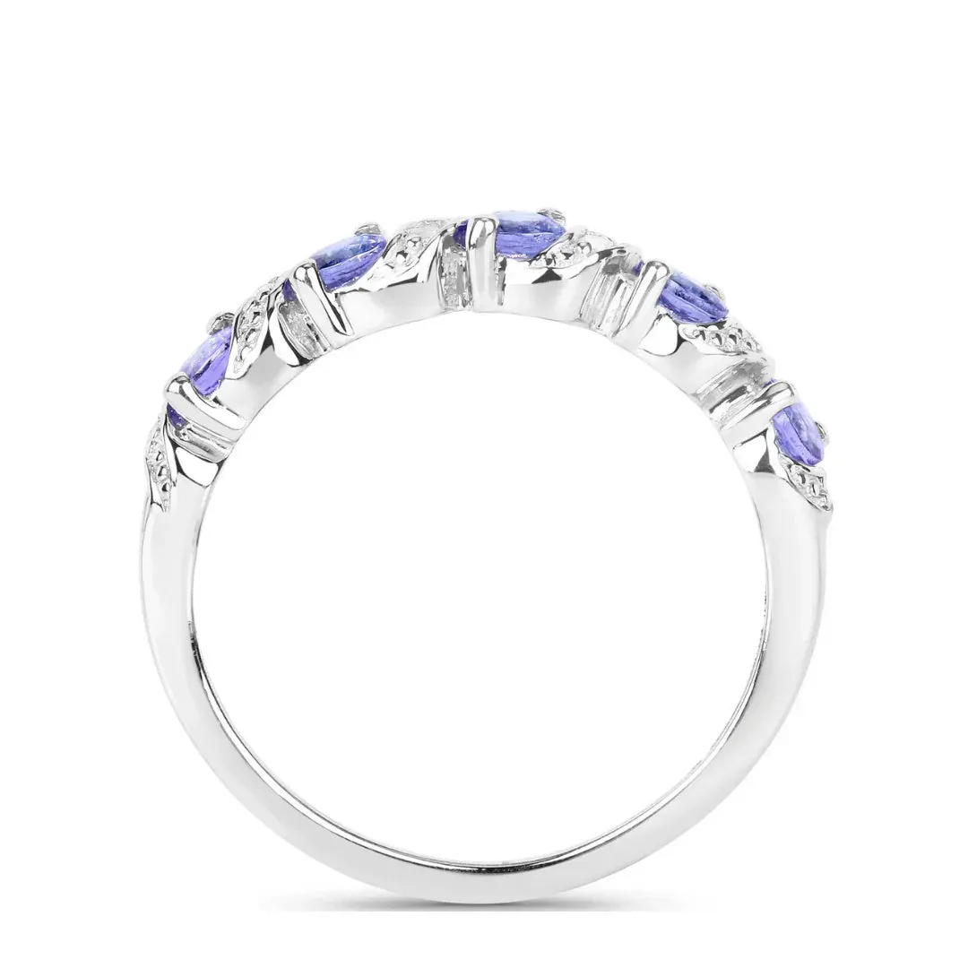 Genuine London Blue Topaz 5 Stone Ring sold by Zulily product image thumbnail 4