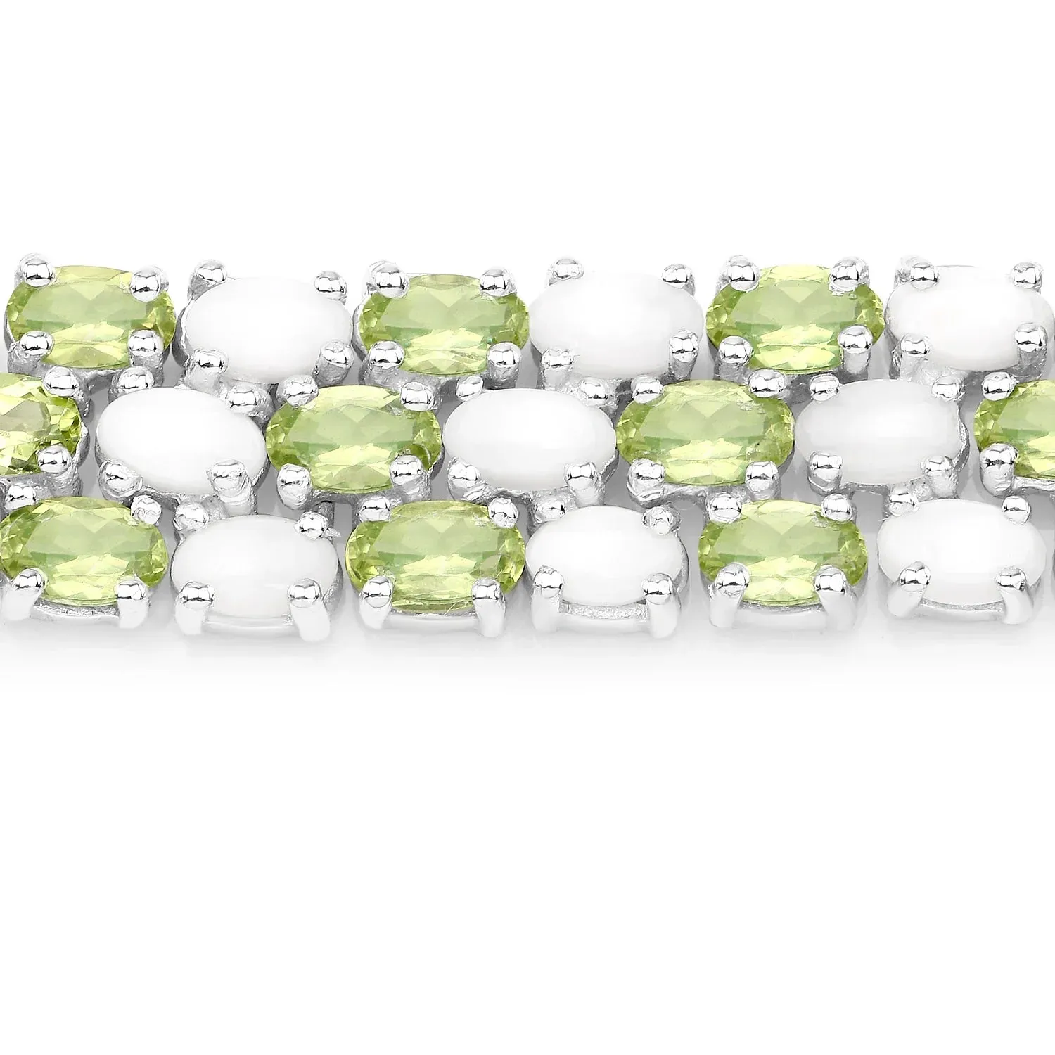Genuine Opal and Peridot Tennis Bracelet sold by Zulily product image thumbnail 4