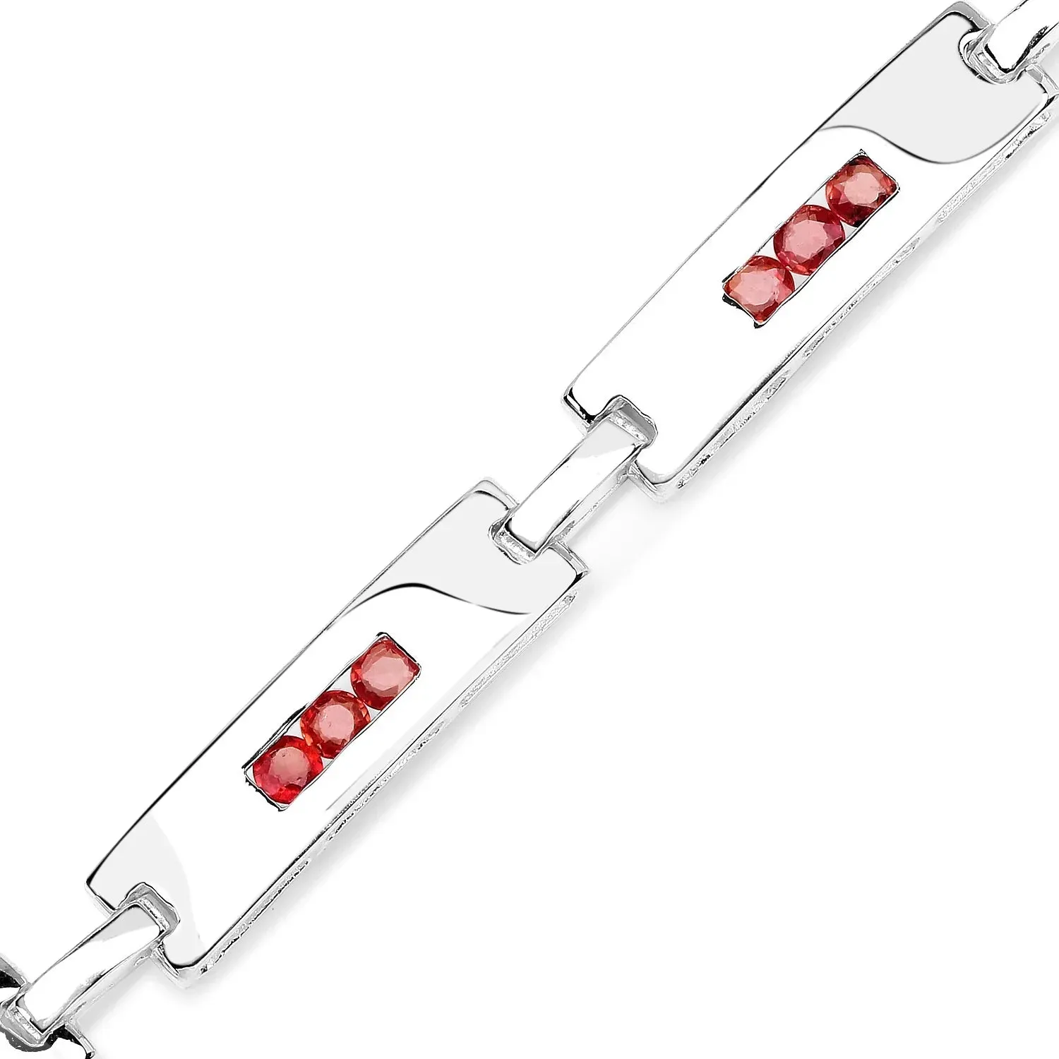 Genuine Orange Sapphire Tennis Bracelet sold by Zulily product image thumbnail 5