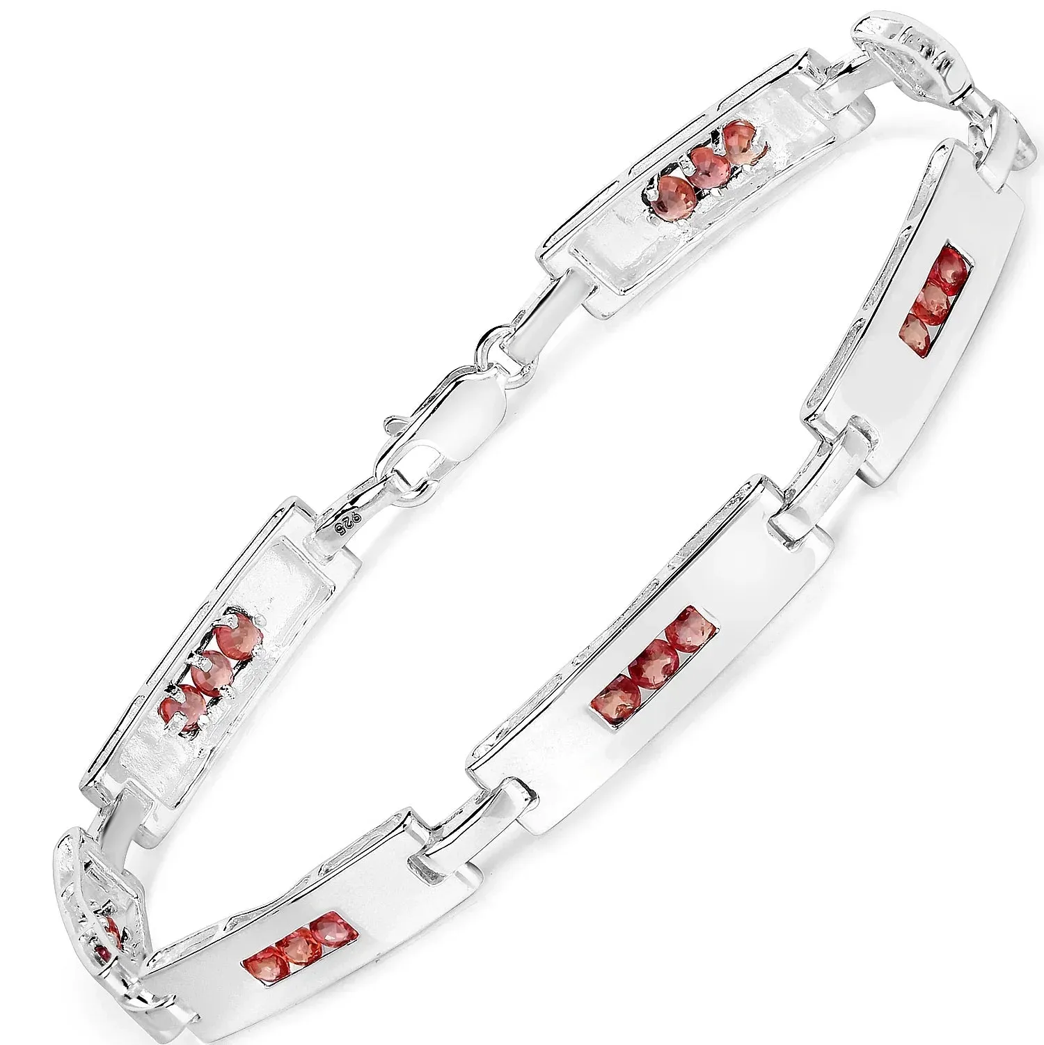 Genuine Orange Sapphire Tennis Bracelet sold by Zulily product image thumbnail 4