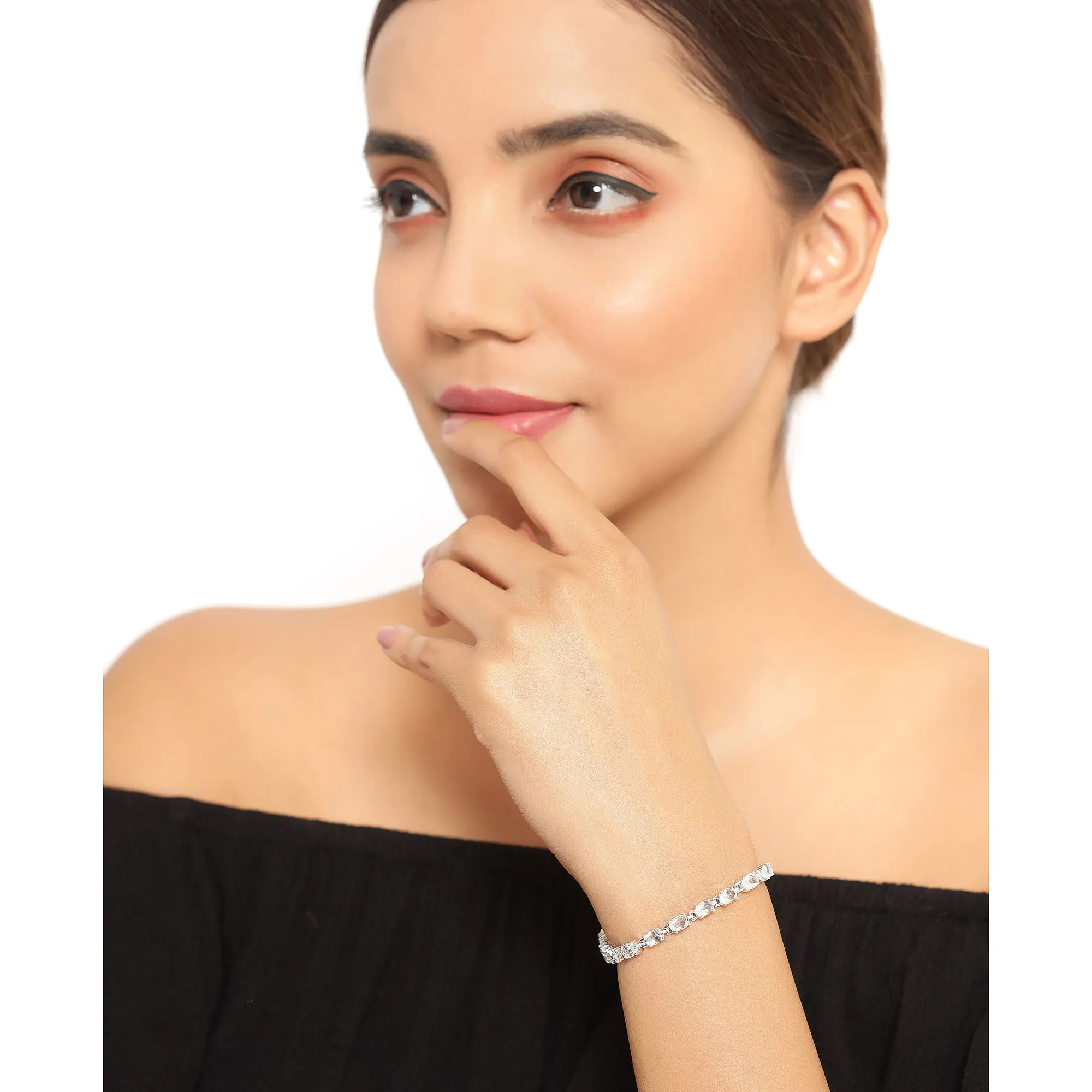 Natural Blue Topaz Bracelet sold by Zulily product image thumbnail 3