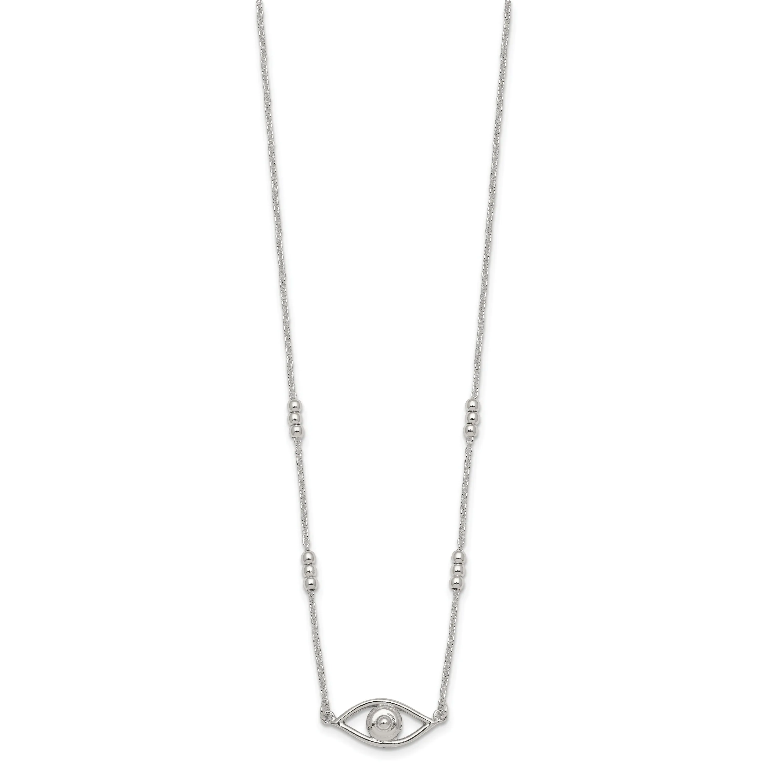 Silver Evil Eye Necklace sold by Zulily product image thumbnail 2