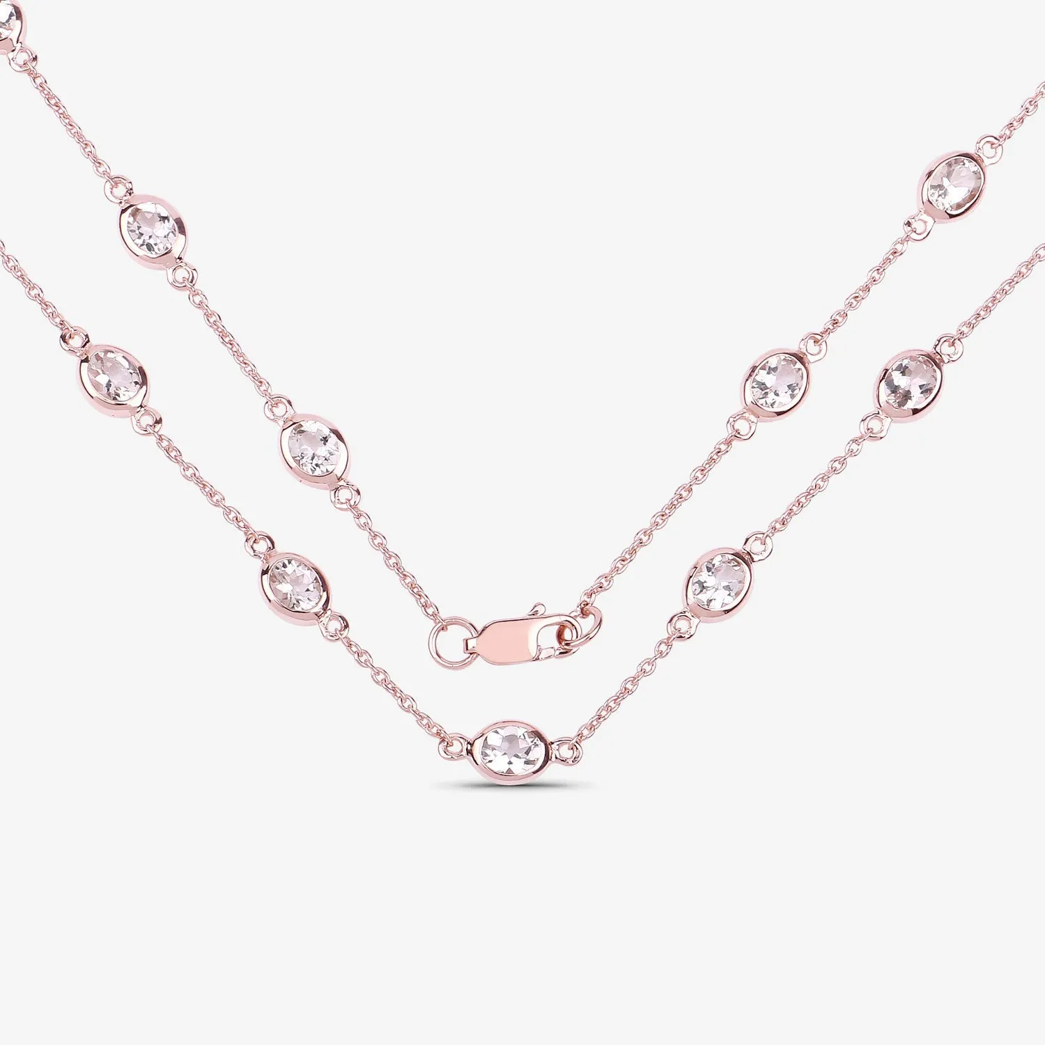 Genuine Morganite By The Yard Necklace sold by Zulily product image thumbnail 5