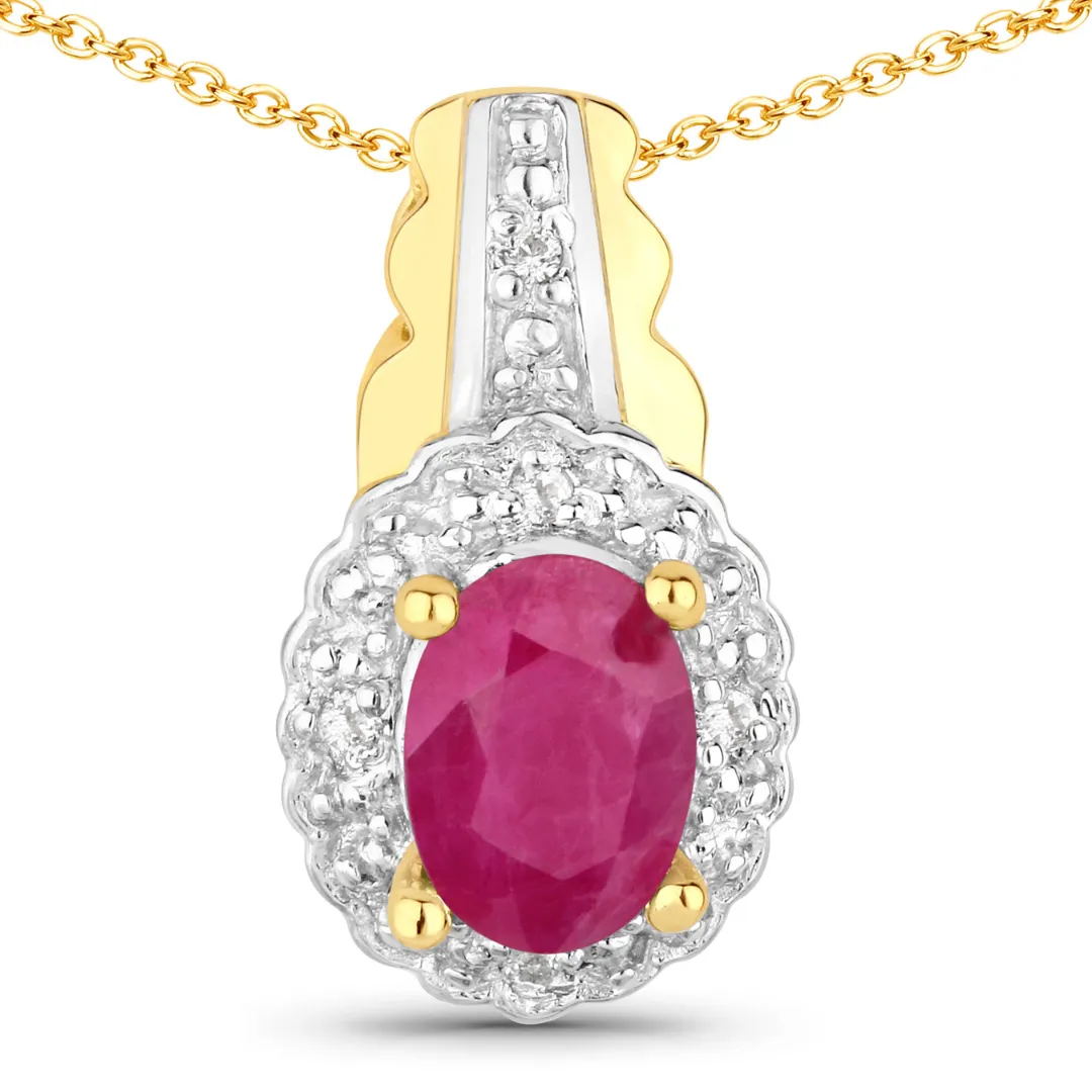 Sterling Silver Natural Ruby Jewelry Set sold by Zulily product image thumbnail 2