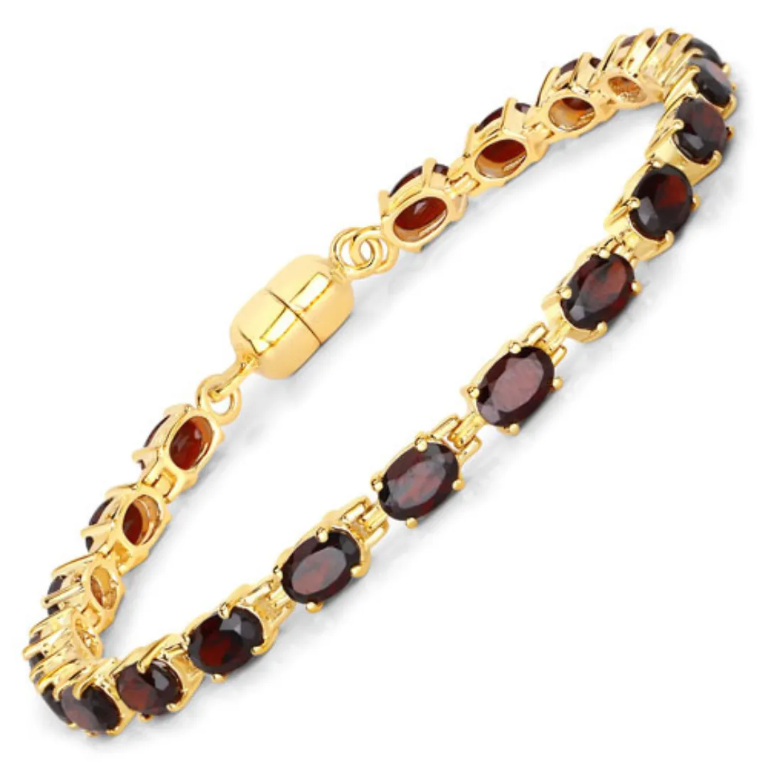 Genuine Garnet Tennis Bracelet sold by Zulily product image thumbnail 2