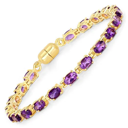 Natural Amethyst Tennis Bracelet sold by Zulily product image thumbnail 2